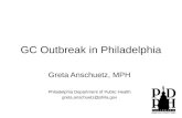 GC Outbreak in Philadelphia Greta Anschuetz, MPH Philadelphia Department of Public Health greta.anschuetz@phila.gov.