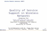 Wireless Networks Laboratory (WINET) Quality of Service Support in Wireless Networks Hongqiang Zhai zhai Wireless Networks Laboratory.