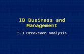 IB Business and Management 5.3 Breakeven analysis.
