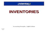 Chapter 6-1 CHAPTER 6 INVENTORIES Accounting Principles, Eighth Edition.