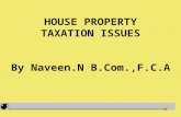 HOUSE PROPERTY TAXATION ISSUES By Naveen.N B.Com.,F.C.A.