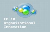 Ch 10 Organizational Innovation. Innovative Team Members Mathew Lu – Strategy Role of Change Technology Change Technology Change Ann Zerlina – New Products.