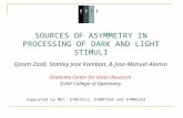 SOURCES OF ASYMMETRY IN PROCESSING OF DARK AND LIGHT STIMULI Qasim Zaidi, Stanley Jose Komban, & Jose-Manuel Alonso Graduate Center for Vision Research.