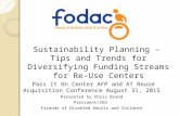Sustainability Planning – Tips and Trends for Diversifying Funding Streams for Re-Use Centers Pass It On Center AFP and AT Reuse Acquisition Conference.