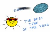 The summer This year the summer was very cool. I………..
