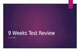 9 Weeks Test Review 8 TH GRADE. Simplify…if possible3  3 y + 2 y + y 2 + 5 + y.
