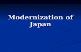 Modernization of Japan. European traders first came to the island country in the 1500s. European traders first came to the island country in the 1500s.