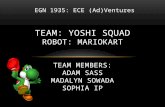 TEAM: YOSHI SQUAD ROBOT: MARIOKART TEAM MEMBERS: ADAM SASS MADALYN SOWADA SOPHIA IP EGN 1935: ECE (Ad)Ventures.