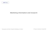 OHT 6.1 © Pearson Education Limited 2003 Brassington and Pettitt: Principles of Marketing, 3rd Edition Marketing information and research.