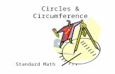 Circles & Circumference Standard Math This is a circle.