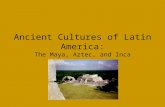 Ancient Cultures of Latin America: The Maya, Aztec, and Inca.