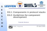 25 April 2000 SEESCOASEESCOA STWW - Programma D3.1: Components in protocol stacks D3.2: Guidelines for component development Yolande Berbers.