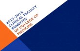2015–2016 CLINICAL FACULTY BENEFITS UF COLLEGE OF MEDICINE.