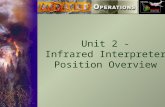 Unit 2 - Infrared Interpreter Position Overview. Introduction: Unit Objectives By the end of this unit, the students will be able to: Explain what is.