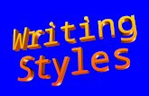 Styles Verbose or cryptic, flowery or plain, poetic or literal Conventions important – reduce the effort required from readers Disregarding conventions.