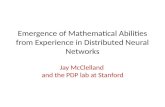Emergence of Mathematical Abilities from Experience in Distributed Neural Networks Jay McClelland and the PDP lab at Stanford.