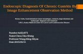 Endoscopic Diagnosis Of Chronic Gastritis By Image Enhancement Observation Method Number:4a02c073 Name:Chen,Chia-Sheng Professor:Wang,Ming-Shyan Date:2015/05/21.