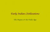 Early Indian Civilizations The Aryans & the Vedic Age.