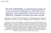 XELOX-1/NO16966, a randomized phase III trial of first-line XELOX vs. FOLFOX-4 for patients with metastatic colorectal cancer (MCRC): Updated overall survival.