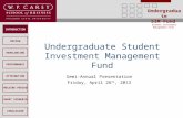 INTRODUCTION REVIEW PERFORMANCE ATTRIBUTION REBALANCING SHORT SCENARIO HOLDING PERIOD CONCLUSION Undergraduate SIM Fund Student Investment Management Fund.