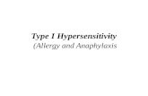 Type I Hypersensitivity (Allergy and Anaphylaxis.