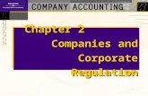 Chapter 2 Companies and Corporate Regulation. Lecture Topics Characteristics of a company Types of companies and other regulated entities Historical evolution.