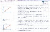College of Engineering CIVE 1150 Fall 2008 2.7 Rectangular Components of a Force: Unit Vectors Vector components may be expressed as products of the unit.