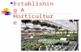 1 Establishing A Horticulture Business. Next Generation Science / Common Core Standards Addressed! RST.11 ‐ 12.7Integrate and evaluate multiple sources.