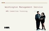 Washington Management Service WMS Committee Training.