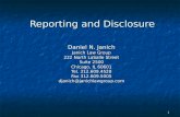 1 Reporting and Disclosure Daniel N. Janich Janich Law Group 222 North LaSalle Street Suite 2500 Chicago, IL 60601 Tel. 312.609.4528 Fax 312.609.5005 djanich@janichlawgroup.com.