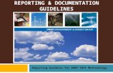 REPORTING & DOCUMENTATION GUIDELINES Reporting Guidance for UNDP I&FF Methodology.