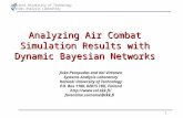 1 Helsinki University of Technology Systems Analysis Laboratory Analyzing Air Combat Simulation Results with Dynamic Bayesian Networks Jirka Poropudas.