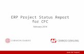 Ganda ERP Project | ERP Project Status Report for CFC February 2014.
