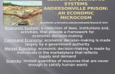 Economic System: a collection of laws, institutions and, activities, that provide a framework for economic decision-making Command Economy: economic decision-making.
