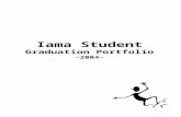 Iama Student Graduation Portfolio ~2004~. Table of Contents Art & Design Community Involvement Education & Career Planning Employability Skills Information.