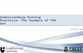 1 I Katalin Osz Understanding Heating Practices: The Example of TRV Use.