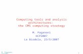 1 M. Paganoni, HCP2007 Computing tools and analysis architectures: the CMS computing strategy M. Paganoni HCP2007 La Biodola, 23/5/2007.