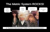 The Metric System ROCKS! Its about “10” Giga- Cool Inches? A “Systems International” Public Service Announcement I wish I had a ruler!