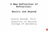 A New Definition of Refraction: Basics and Beyond Austin Roorda, Ph.D. Unversity of Houston College of Optometry.