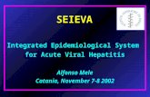 SEIEVA Integrated Epidemiological System for Acute Viral Hepatitis Alfonso Mele Catania, November 7-8 2002.