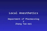 Local Anesthetics Department of Pharmacology Zhang Yan-mei.