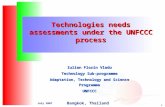 1 July 2007 Technologies needs assessments under the UNFCCC process Iulian Florin Vladu Technology Sub-programme Adaptation, Technology and Science Programme.