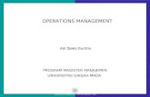 Operations Management - MM UGM Jakarta - ADG OPERATIONS MANAGEMENT Adi Djoko Guritno PROGRAM MAGISTER MANAJEMEN UNIVERSITAS GADJAH MADA.