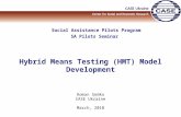 Social Assistance Pilots Program SA Pilots Seminar Hybrid Means Testing (HMT) Model Development Roman Semko CASE Ukraine March, 2010.