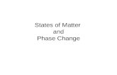 States of Matter and Phase Change. Phase Change Diagram.