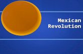 Mexican Revolution. The Mexican Revolution began in 1911 when the top three groups in the chart banded together to overthrow Profirio Diaz. The Mexican.