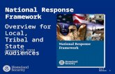 S/L/T Version 1 National Response Framework Overview for Local, Tribal and State Audiences January 22, 2008.