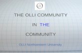 OLLI Northwestern University THE OLLI COMMUNITY IN THE COMMUNITY.