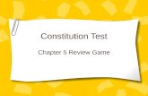 Constitution Test Chapter 5 Review Game. Federal system This system shares power between the federal/national government and the states’ governments.