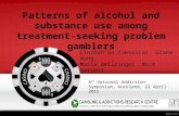 Patterns of alcohol and substance use among treatment-seeking problem gamblers Linshan Gu (Jessica), Grace Wang, Maria Bellringer, Nick Garrett 6 th National.